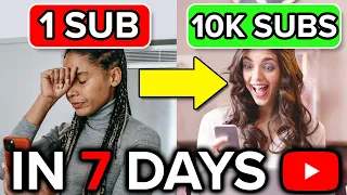 1-10K Subscribers on YouTube in 7 Days (Step By Step Guide)