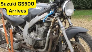 It ARRIVES! restoration of my 1990 Suzuki GS500 | How to get bike started |Restoration Biker