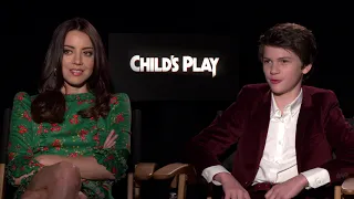 Aubrey Plaza & Gabriel Bateman Raw Interview Child's Play