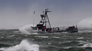 Fishing boat crossing the Graveyard of the Pacific