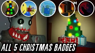 How to get ALL 5 CHRISTMAS BADGES in Residence Massacre with TUTORIAL [Roblox]