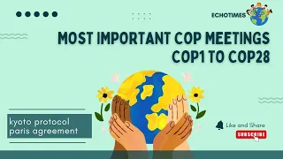 Most Important COP meetings from COP1 to COP 28 | UNFCCC | Kyoto protocol | Paris agreement |