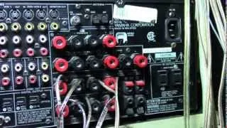 YAMAHA Receiver How to hook up home theater speakers wire