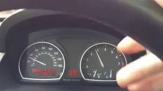 BMW X3 (E83) Sport Mode Driving Hands Free Trick To Downshift