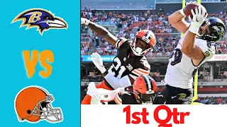 Cleveland Browns vs, Baltimore Ravens Highlights 1st QTR  Full HD | NFL Week 10, 2023