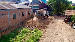 Full video, 5Ton Truck, 6X and 35 land connection and many villagers' houses By Mini Bulldozer D2OP