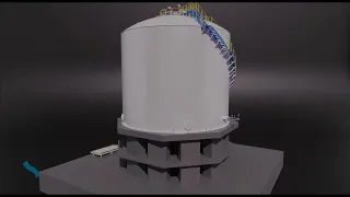 3D Design of cryogenic Flat Bottom Storage Tank | Cryospain