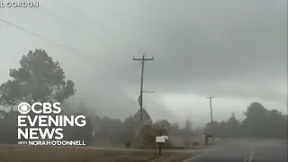 Severe storms sweep U.S. with snow and tornadoes