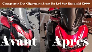 #98 Changement Des Clignotants Avant En Led Sur Kawasaki Z900