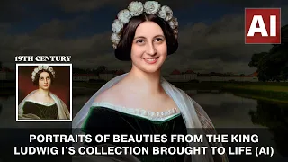Portraits of Beauties From the King Ludwig I's Collection Brought to Life (AI)