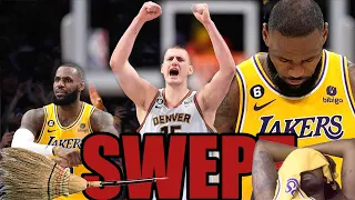 LAKERS SWEPT OUT PLAYOFFS... #1 NUGGETS at #7 LAKERS | FULL GAME 4 HIGHLIGHTS | May 22, 2023