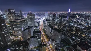 Adult Swim Bump: Time Lapse of the Tokyo Skyline in Japan at Night (FANMADE)