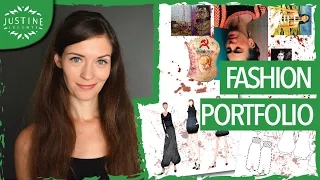 How to create a fashion portfolio | TUTORIAL Parsons fashion design major | Justine Leconte