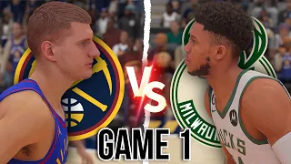 What If The NUGGETS Played The BUCKS In THE NBA FINALS | GAME 1 HIGHLIGHTS
