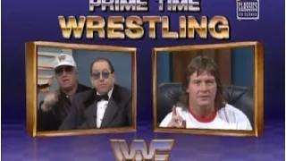 Roddy Piper, The Brain and Gorilla host Prime Time Wrestling (11-27-1989)