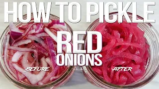 How to Make Homemade Pickled Red Onions | SAM THE COOKING GUY
