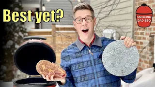 How to get a PERFECT reverse sear ribeye steak on the NEW Soapstone for the Kamado Joe Jr