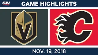 NHL Highlights | Golden Knights vs. Flames – Nov. 19, 2018