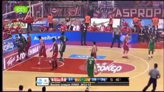 Stephan Lasme dunks in Game 1 of Greek finals