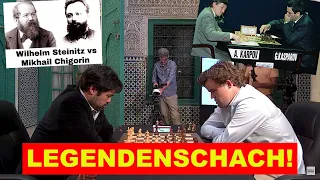 TOLL! Auf den Spuren alter Meister | Carlsen Steinitz Nakamura Kasparov | Casablanca Chess 2024