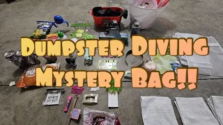 Dumpster Diving! Found a Dollar General Mystery Bag! Let's see what's inside!