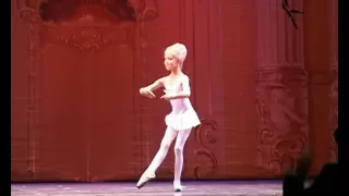 7 years old Russian ballerina performs for the  first time with the orchestra
