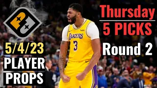 PRIZEPICKS NBA 5/4/23 THURSDAY CORE PLAYER PROPS LAKERS WARRIORS!