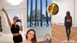 WEEKEND VLOG #3  | food, nails, workouts, walking around in montreal city