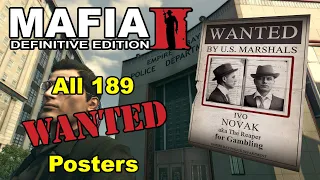Mafia 2 Definitive Edition - All 189 Wanted Poster Locations!!!