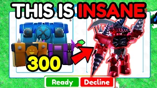 I Opened 300 RANDOM Crates And Got ??? (Toilet Tower Defense)