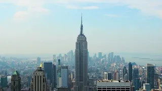 Fly Over New York City: Breathtaking Aerial Views Captured by Drone 4K UHD