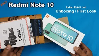 Redmi Note 10 Unboxing / First Look | Redmi Note 10 6Gb 128Gb Unboxing And Overview