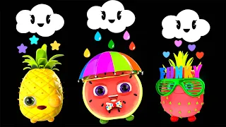 Funky Fruits Baby Sensory * Rain Rain Go Away - Summer Collection * Fun Animation and Upbeat Music!