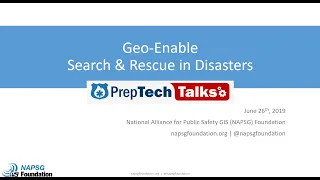 PrepTech Talk: Geo-enable SAR for Disaster Response