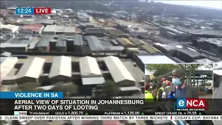 Aerial view of situation in Johannesburg