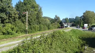 Passage d'un train avec 131 série 64 à Olloy sur Viroin