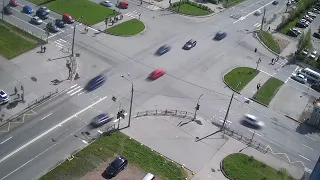 ДТП 12 мая 2019 г. на перекрестке улиц Композиторов и Хошимина СПб