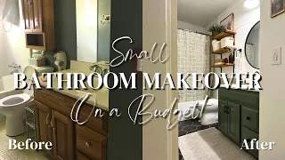 BATHROOM MAKEOVER || ON A BUDGET