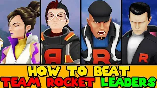 How to beat ALL TEAM GO ROCKET LEADERS & GIOVANNI in Pokemon Go Fest Battle Challenge