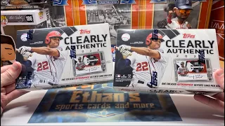 NEW RELEASE! 2022 TOPPS CLEARLY AUTHENTIC 2 BOX OPENING! HIT OR MISS?
