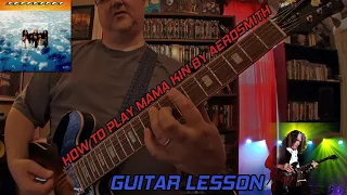 How To Play MAMA KIN By AEROSMITH - Guitar Lesson