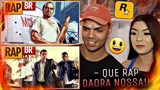 React • Rap do GTA 5 | Tauz + Rap do GTA 5 (História) | GTA VI VAI SUPERAR?