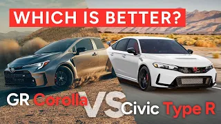 2023 Honda Civic Type R vs 2023 Toyota GR Corolla