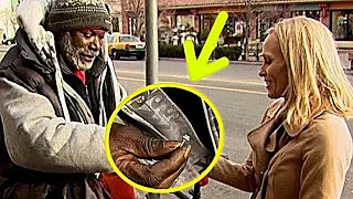 Бездомный вернул женщине кольцо с бриллиантом. Он не мог и подумать, что она так отблагодарит его