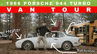 How To Live in a Tiny Car - Porsche Van Tour