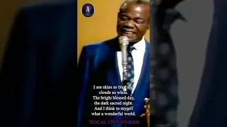 Louis Armstrong - What A Wonderful World #vocaloutspoken #louisarmstrong #whatawonderfulworld