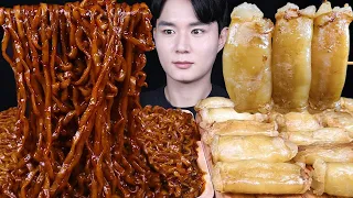 진진짜라 통대창 김치 대창 먹방ASMR MUKBANG SPICY BLACK BEAN NOODLES & BEEF INTESTINES 小腸 チャジャンラーメン eating sounds