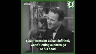 1959: Irish writer Brendan Behan