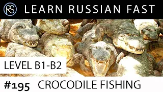 Story in Russian #195. Crocodile Fishing.