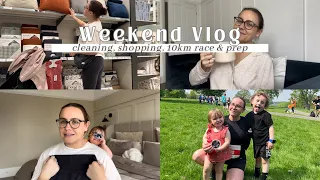 SOLO WEEKEND AS A MAM OF TWO | 10KM RACE DAY & PREP | CLEANING, SHOPPING & MORE